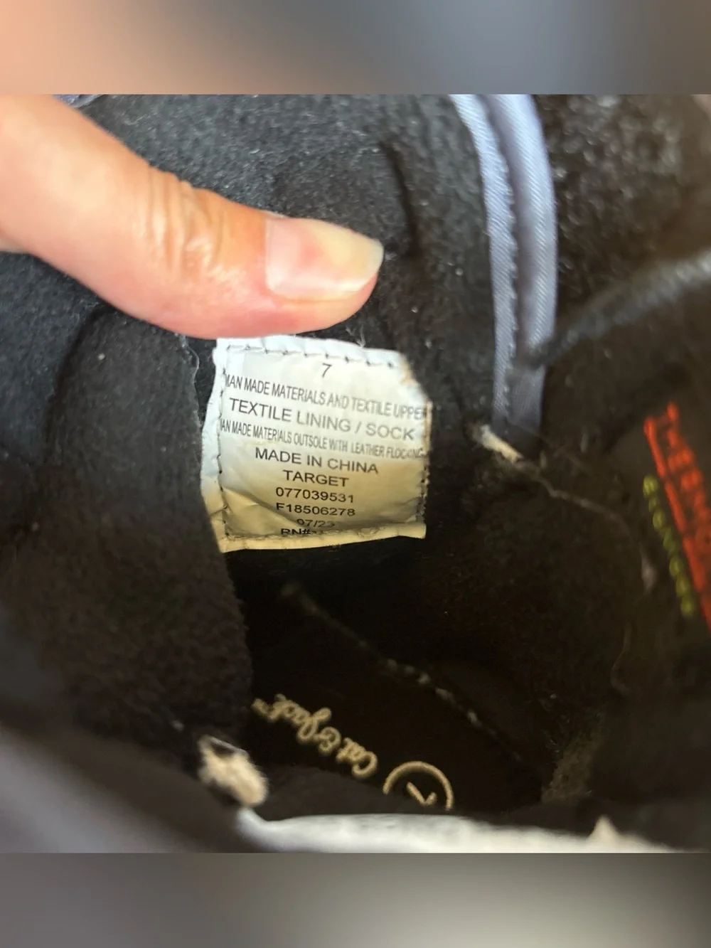 Cat & Jack Lenny winter boots Snow Black Gray Toddler Boys Children’s Size 7